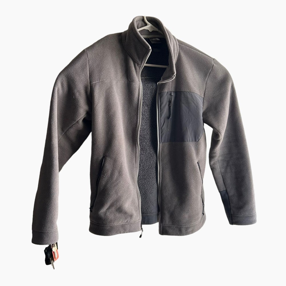 he North Face Zip Up Jacket Men Size Small Gray